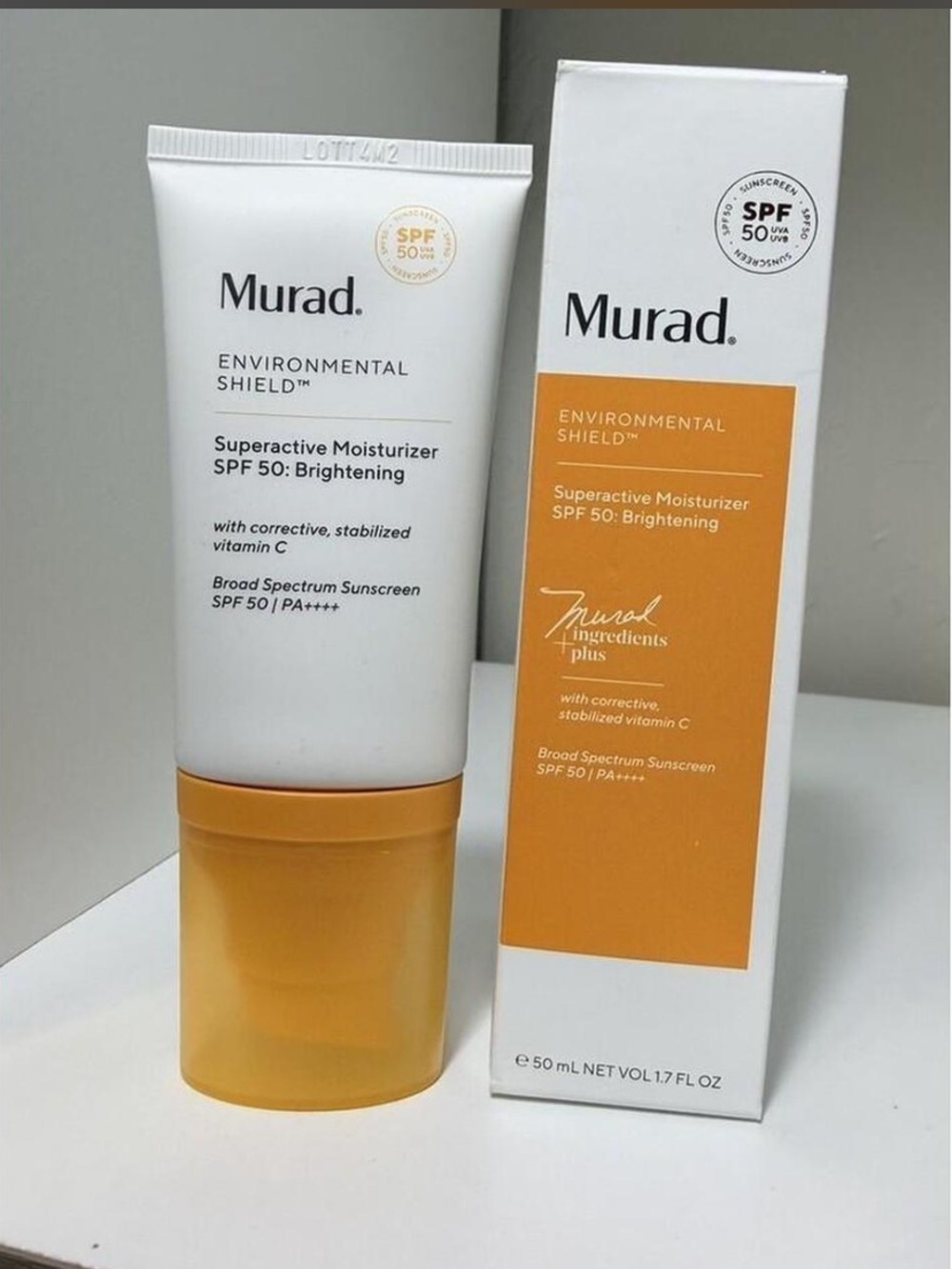 NEW Murad Environmental Shield Superactive Moisturizer SPF 50 Brightening 1.7oz